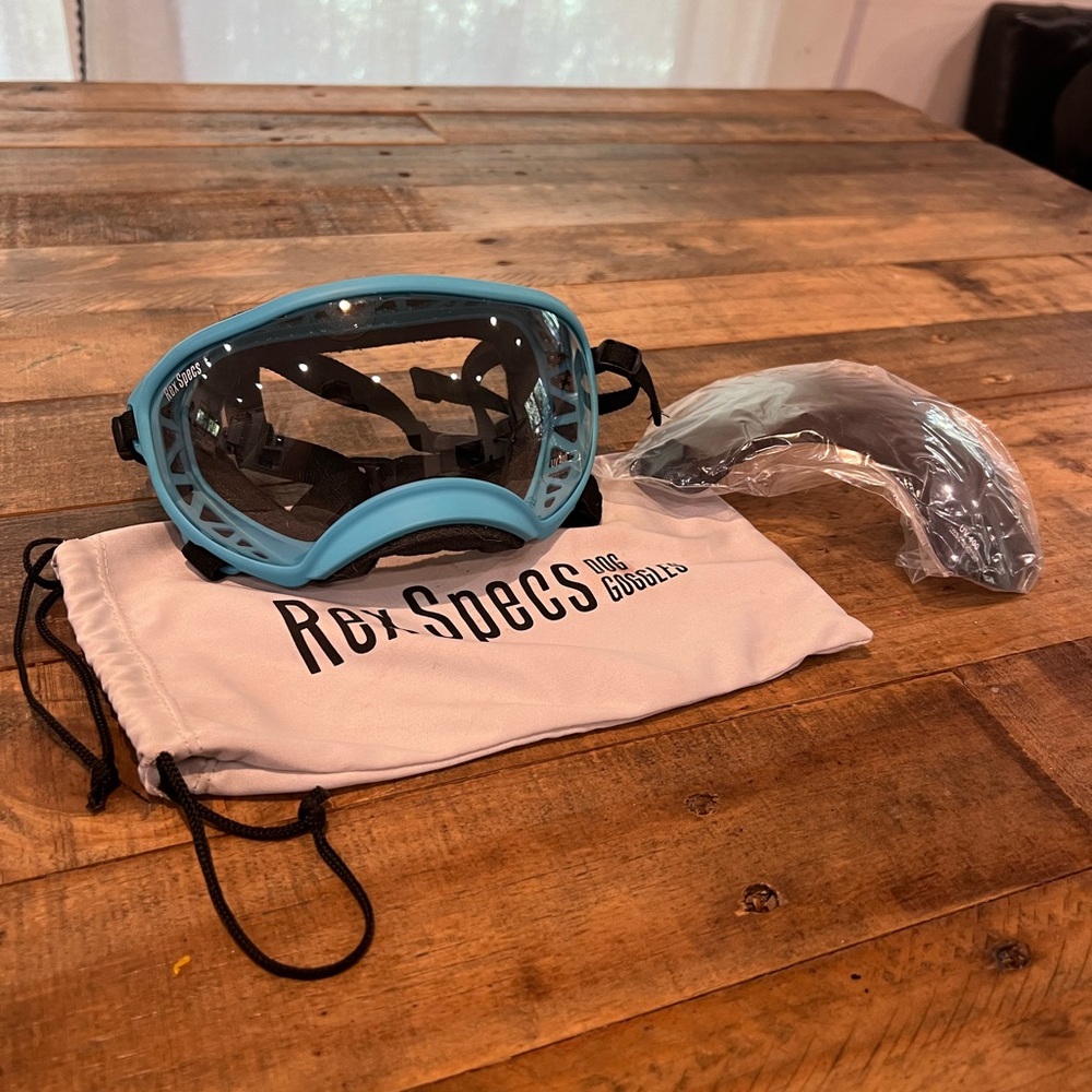 Rex Specs Dog Goggles, Medium, Blue